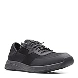 Clarks Davis Low, Zapatillas Hombre, Black Combi, 42 EU