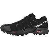 SALOMON Speedcross 4, Zapatillas Hombre, Black Metallic, 43 1/3 EU