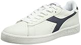 Diadora Game L Low Waxed, Sneakers, Unisex adulto, Blanco White Blue, 44 EU