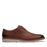 Clarks Atticus Ltlace, Oxford Hombre, Dark Tan Lea, 43 EU