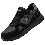 LARNMERN PRO Zapatos de Seguridad Hombre Punta de Acero Zapatos de Trabajo...