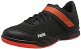 PUMA Rise XT 4, Zapatos de Futsal Hombre Black-Silver-Nrgy Red, 43 EU