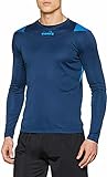 Diadora Spa X-Run LS Camiseta/Top, Hombre, Azul, M
