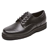 Rockport Northfield Leather - Zapatos Bajos para Hombre, Negro, 44.5 EU...