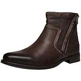 Jamron Hombres Piel Genuina Occidental Vendimia Chukka Botas Cremallera...