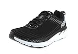 Hoka One One Hombre Clifton 5 Textile Synthetic Black White Entrenadores 42...